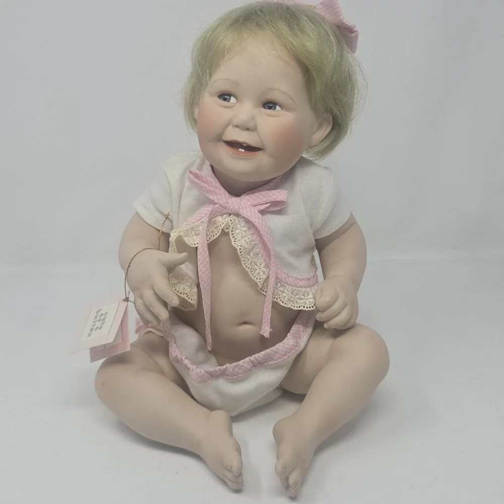 Ashton Drake Cute as a Button Porcelain Doll Titus Tomescu 1993 Barely Yours